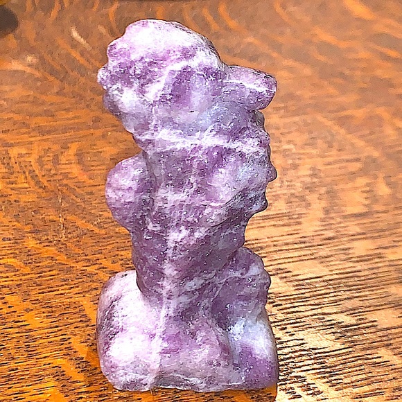 NATURAL AMETHYST SEA HORSE HEALING STONE NEW 3 INCH - Picture 2 of 7